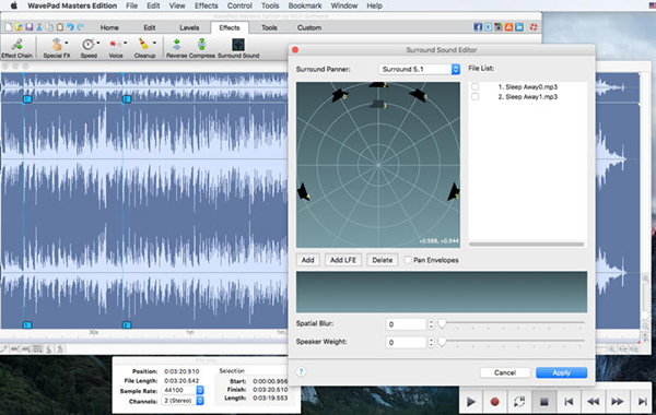 Wavepad Audio Editor Mac版