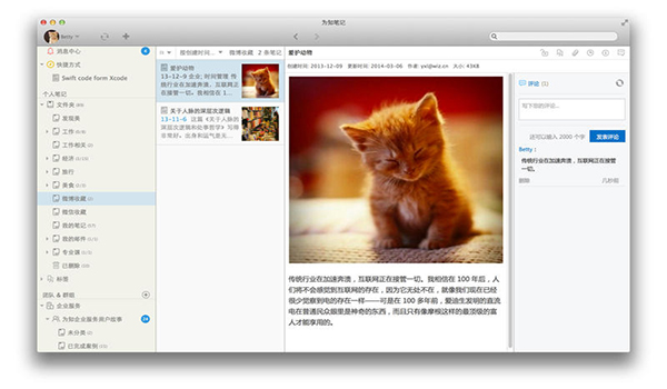 为知笔记for Mac