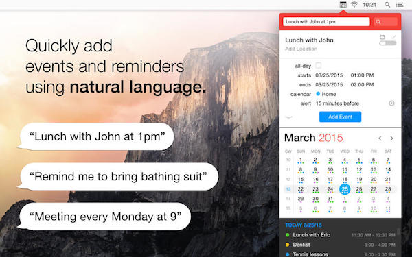 fantastical 2 for mac