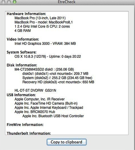 EtreCheck for mac