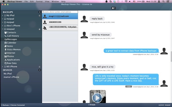 iBackup Viewer for mac
