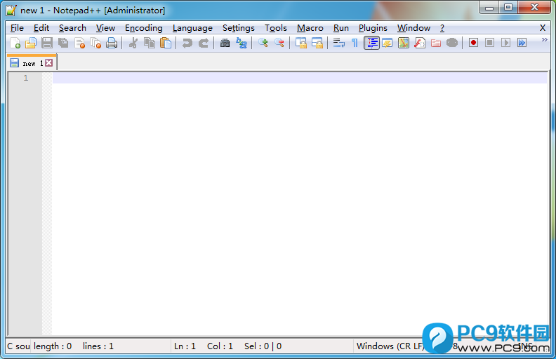 Notepad++界面