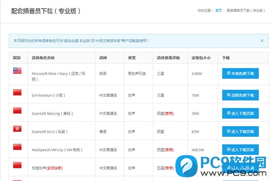 配套播音员下载